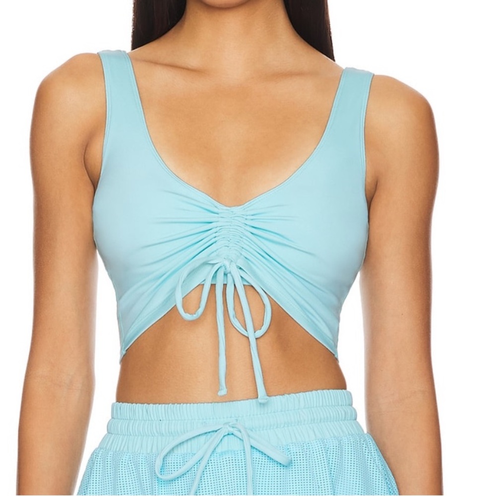 Beach Riot Tyra top in blueberry ice